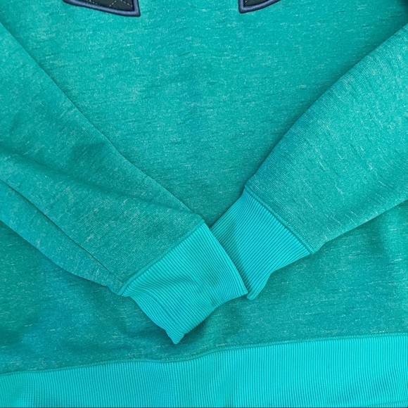 Under Armour Womens hoodie medium loose fit cold gear green gray - Picture 3 of 6